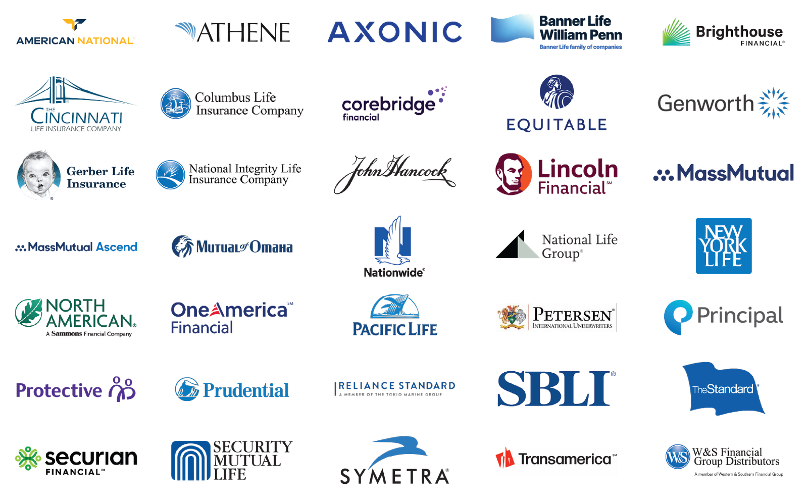 90+ top-rated life insurance carriers